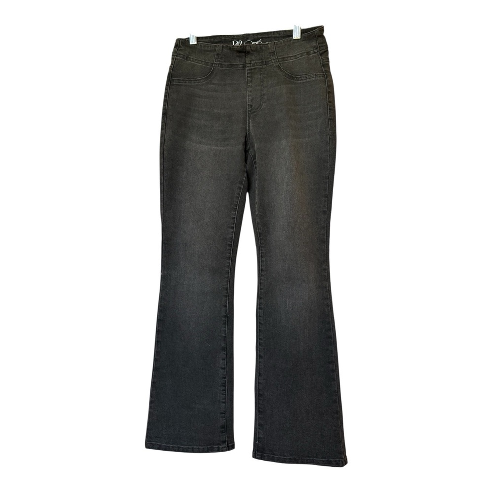 DG2 by Diane Gilman Black Charcoal Flare Jeans - Picture 3 of 11